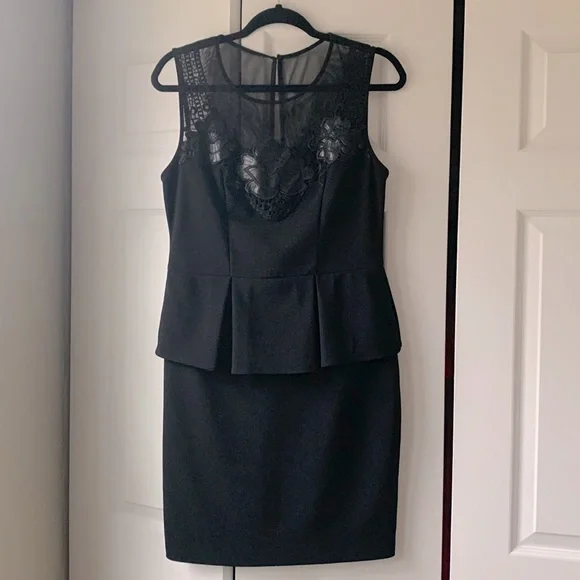 bisou bisou peplum dress Bisou Bisou Black Peplum Dress 10